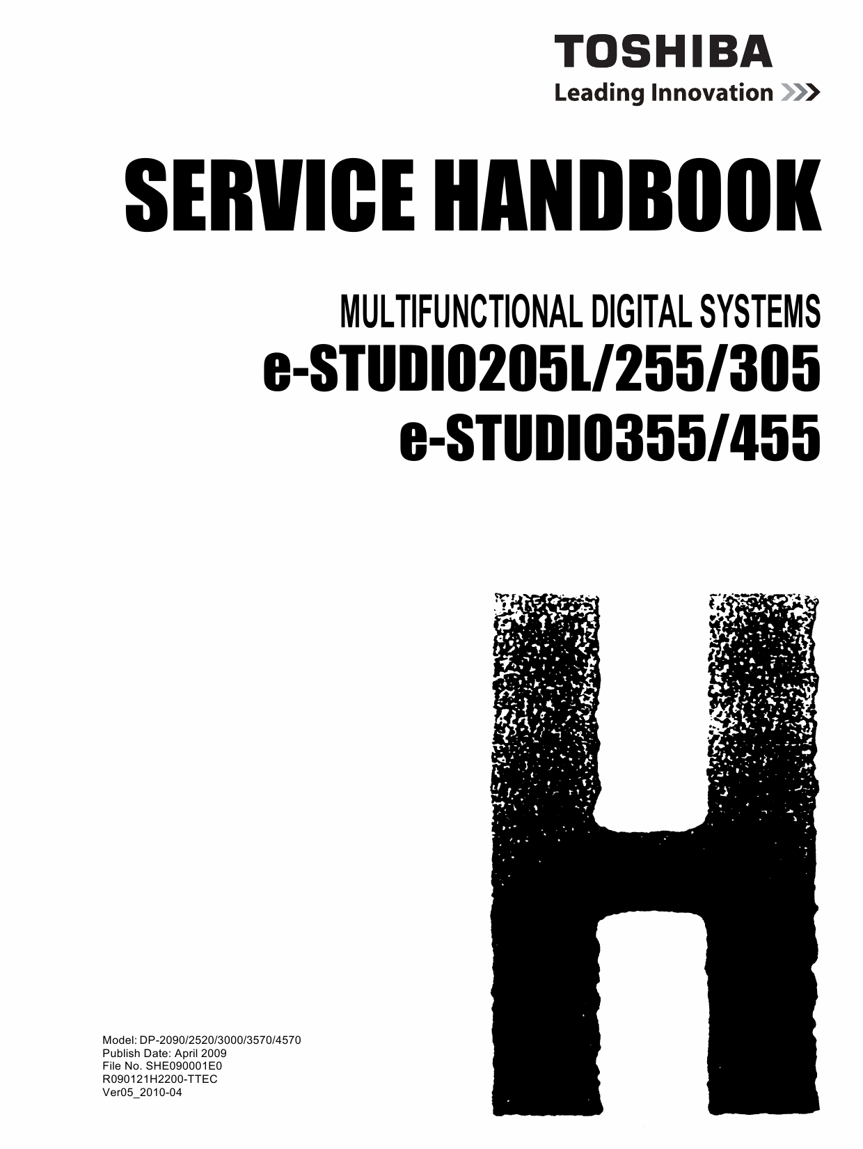 TOSHIBA e-STUDIO 205L 255 305 355 455 Service Manual-1